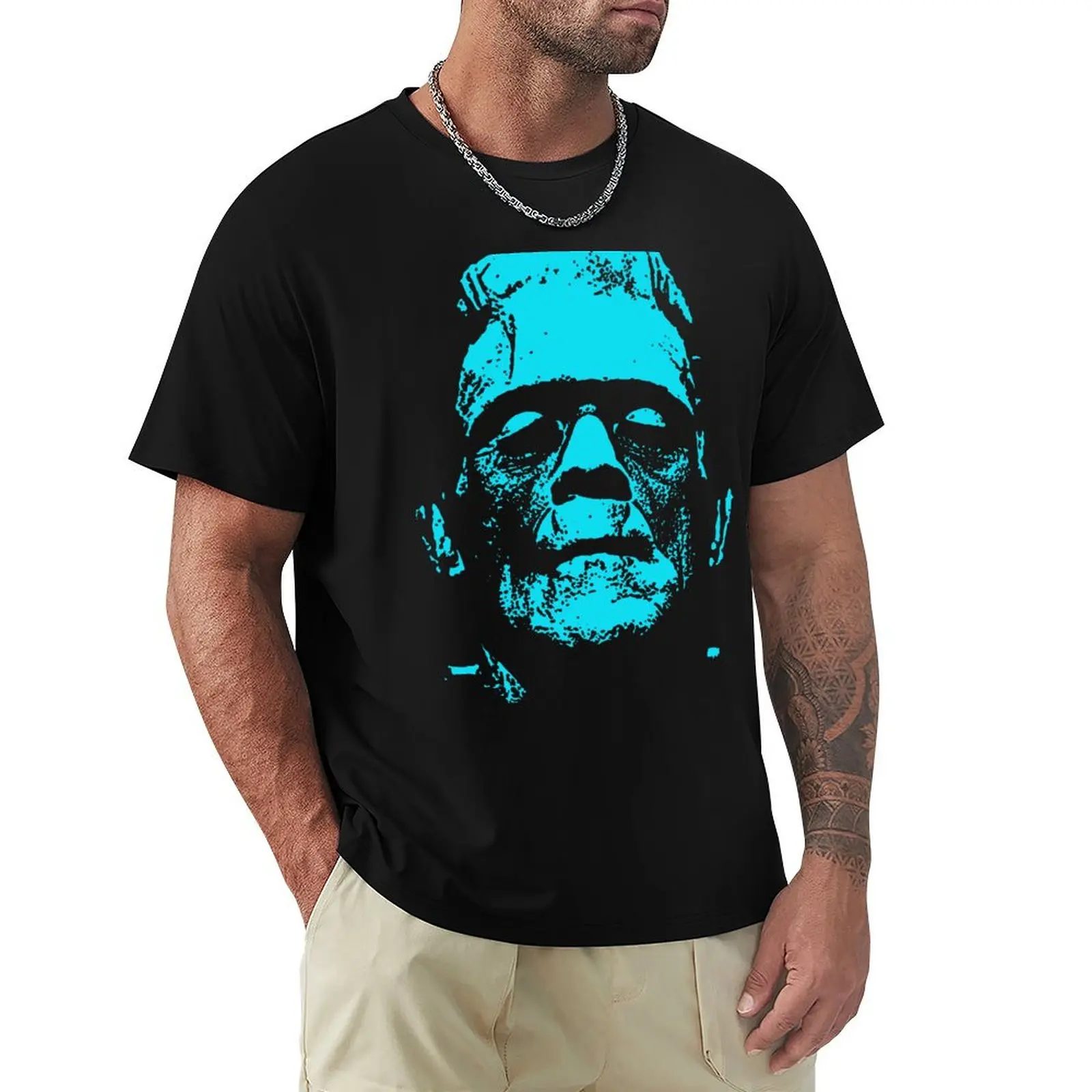 Monster (Blue) T-Shirt Relaxed Fit Casual Short Sleeve Top