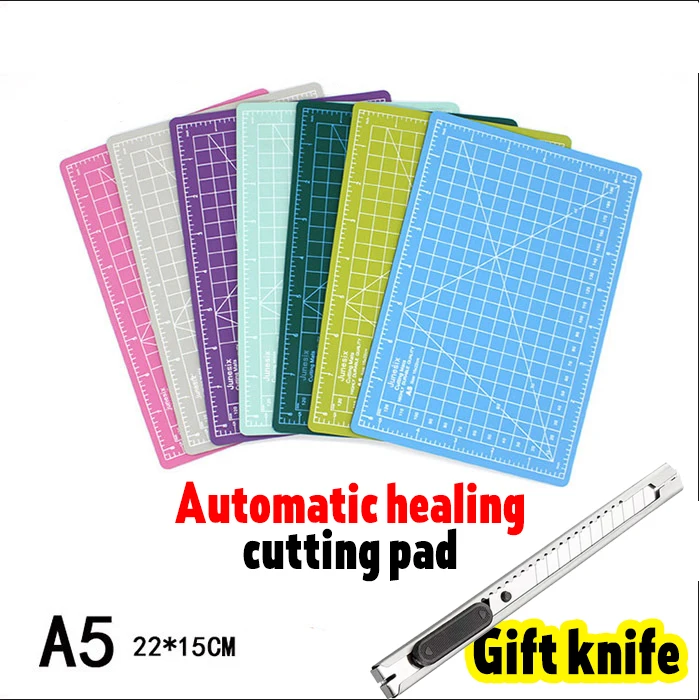 A5 Double Sided Cutting Mat Cut Pad Patchwork Tool Handmade Automatic Healing Cutting Plate Dark School Supplies 220x150x2mm