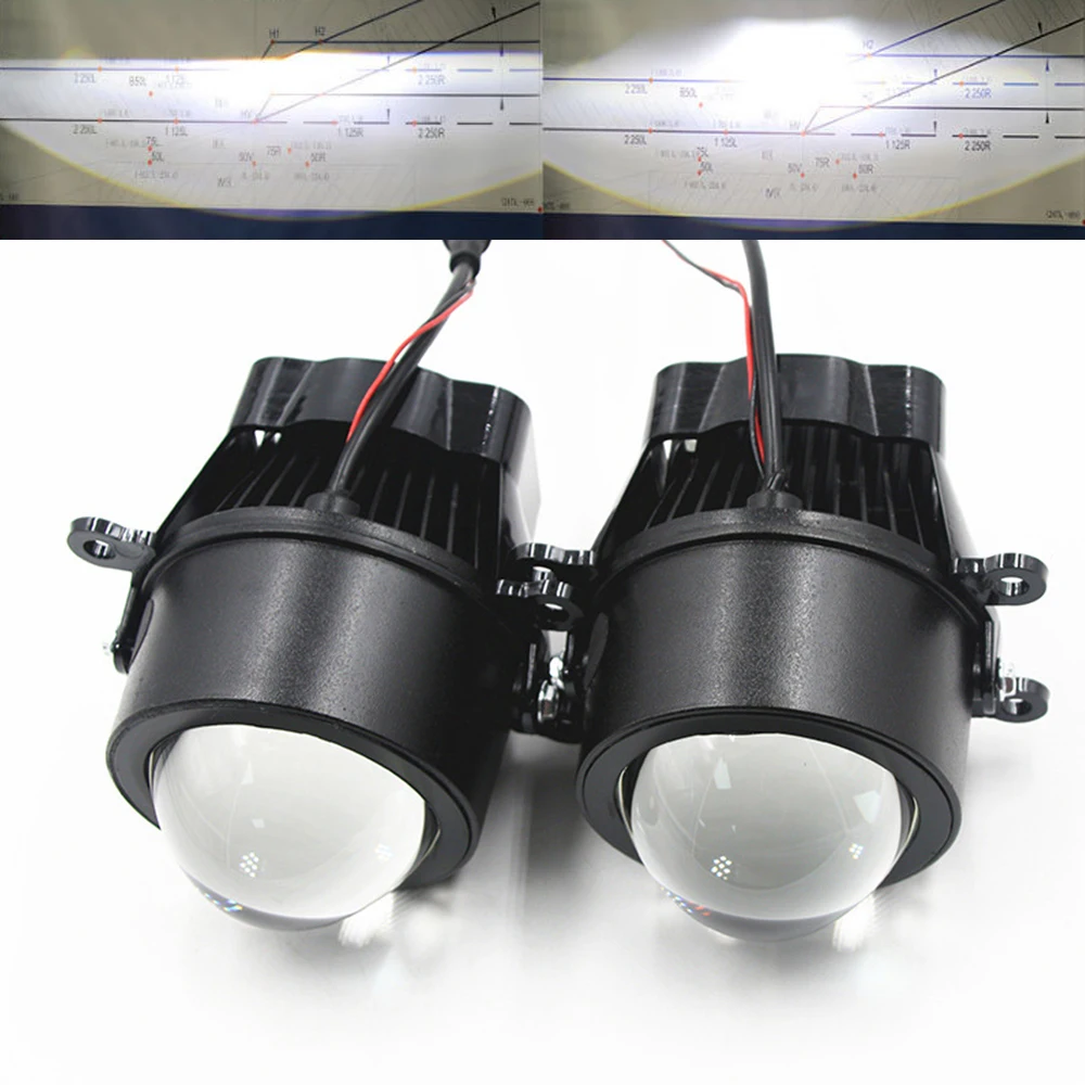 3.0 Inch Fog Light Projector Lens Bi-Xenon Lenses For SUBARU WRX/FORD/OPEL/NISSAN/PEUGEOT/PEUGEOT H11 H8 H9 D2S D2H Auto Lamp