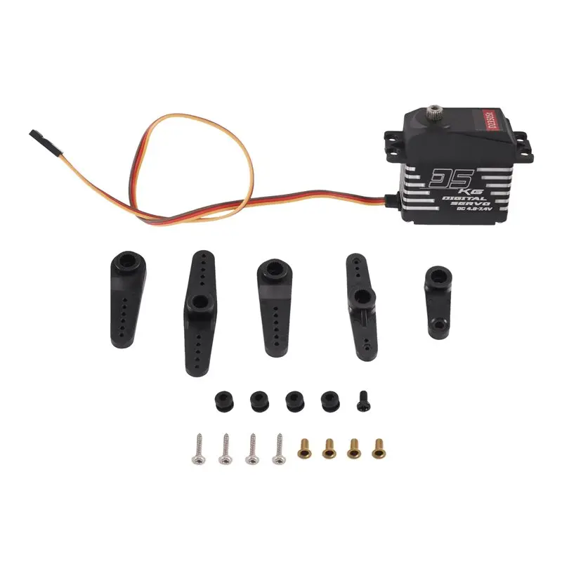 WOTT-Digital Servo Micro Servo Motor Metal Gear For RC For RC Car Boat Arduino Servo 35Kg High Torque Digital Servo Mini Servo