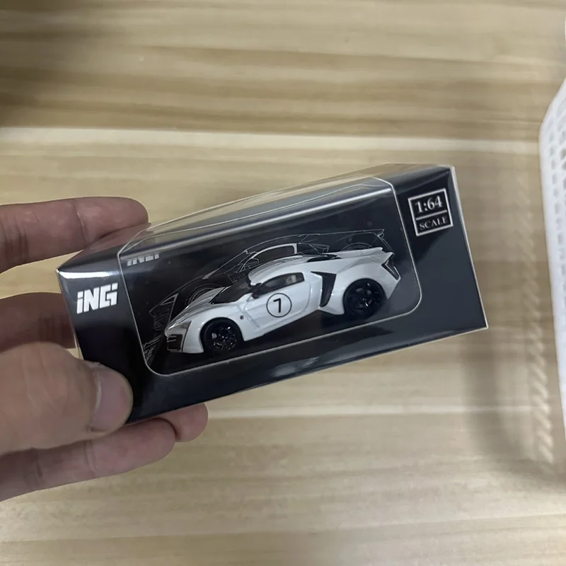 ING 1:64 Lykan HyperSport Alloy Diecast Model  Hypercar Boys Gift Collection Simulation Car Movie Fast &amp; Furious 7 Version Toy