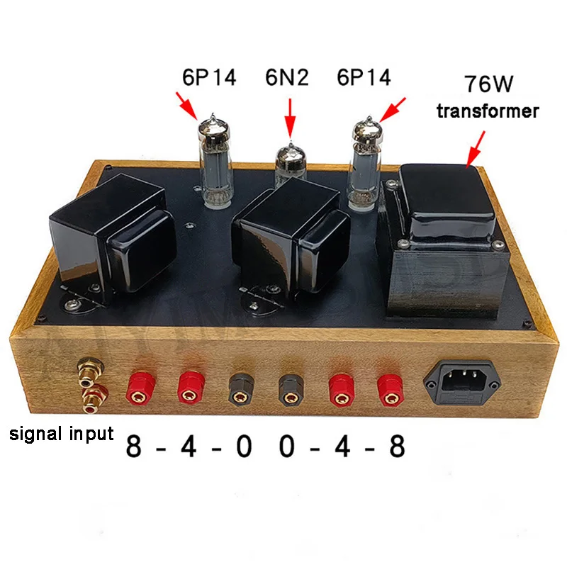 AIYIMA SMSL 6N1 6N2 Push 6P14 EL84 2.0 3.5W Vacuum Tube Amplifier Class A Can be used as headphone amp ALPS Amplifier Audio