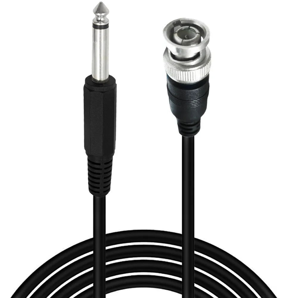 BNC to 6.35mm 1/4 Inch Male Audio Cable 6.35mm Mono TS Plug to BNC Plug Bidirection Connector Cable for CCTV DVR Camera Antenna