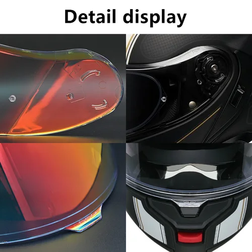 Imagen 2 del producto Neotec 3 visera para casco de motocicleta para SHOEI Neotec 3 CNS-3C Anthem Grasp Satori casco de motocicleta lente de espejo de cristal de repuesto