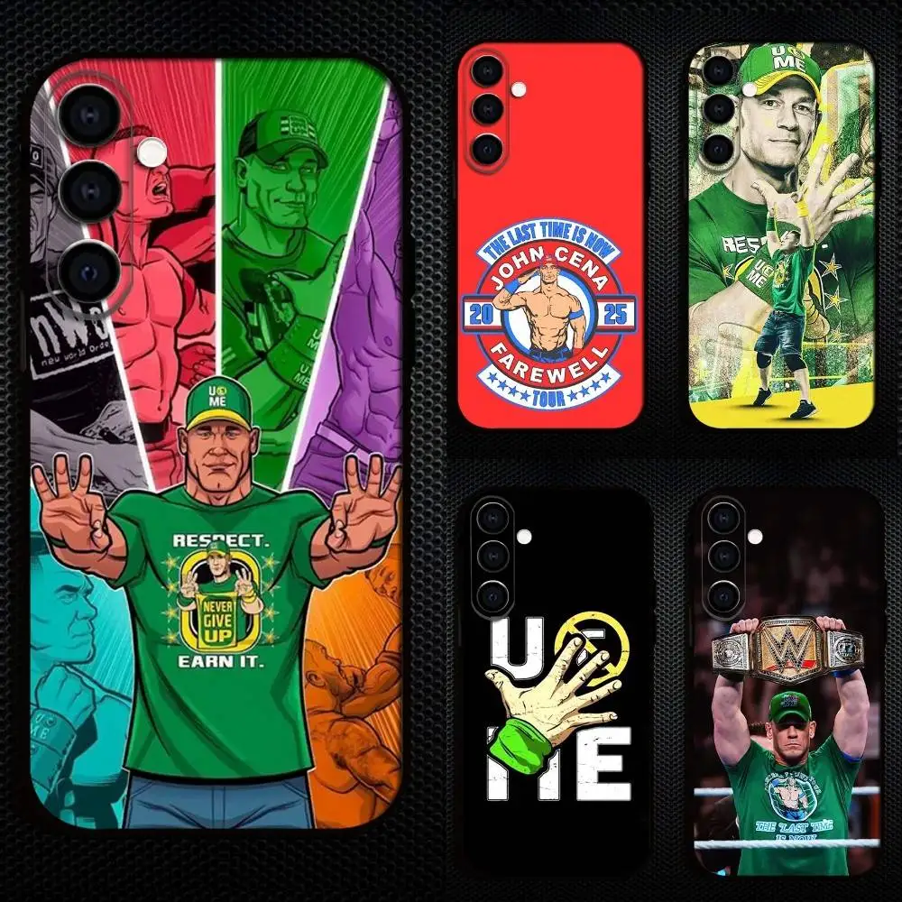 

J-John C-Cena Wrestling Star Phone Case For Samsung Galaxy A73,A72,A71,A70,A53,A52,A51,Others Soft Black Cover