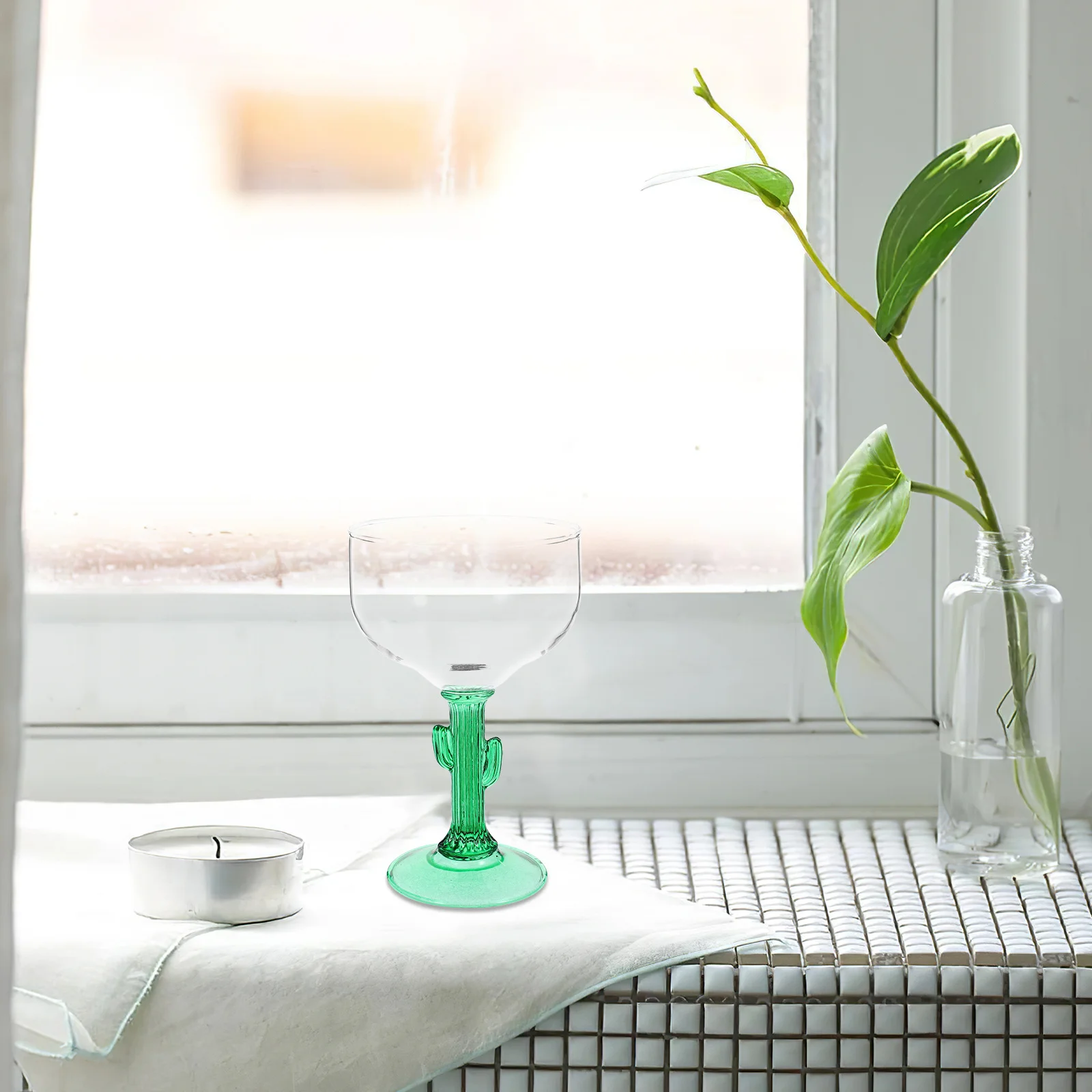 

1 шт., креативное моделирование кактуса, маргарита, стеклянная чашка для вина на годовщину, свадебный подарок, домашний декор для бара