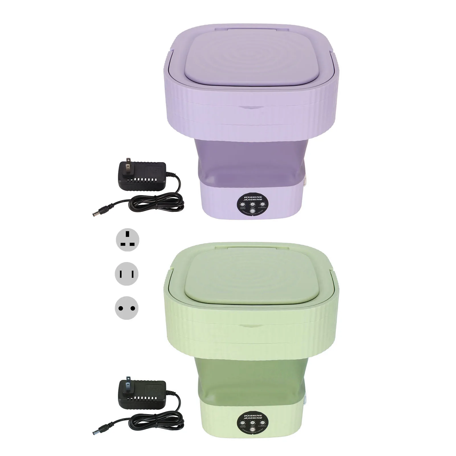 Unterwäsche Waschmaschine 10l drei Timing-Modi tragbare faltbare Waschmaschine Entwässerung sloch Design geräuscharm für Socken