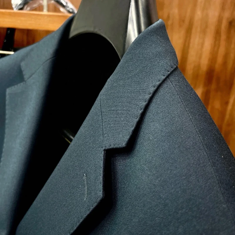 24AW nuevo Color sólido negocios lana peinada sobre traje Blazers para hombres chaqueta Formal chaquetas de hombre disfraces