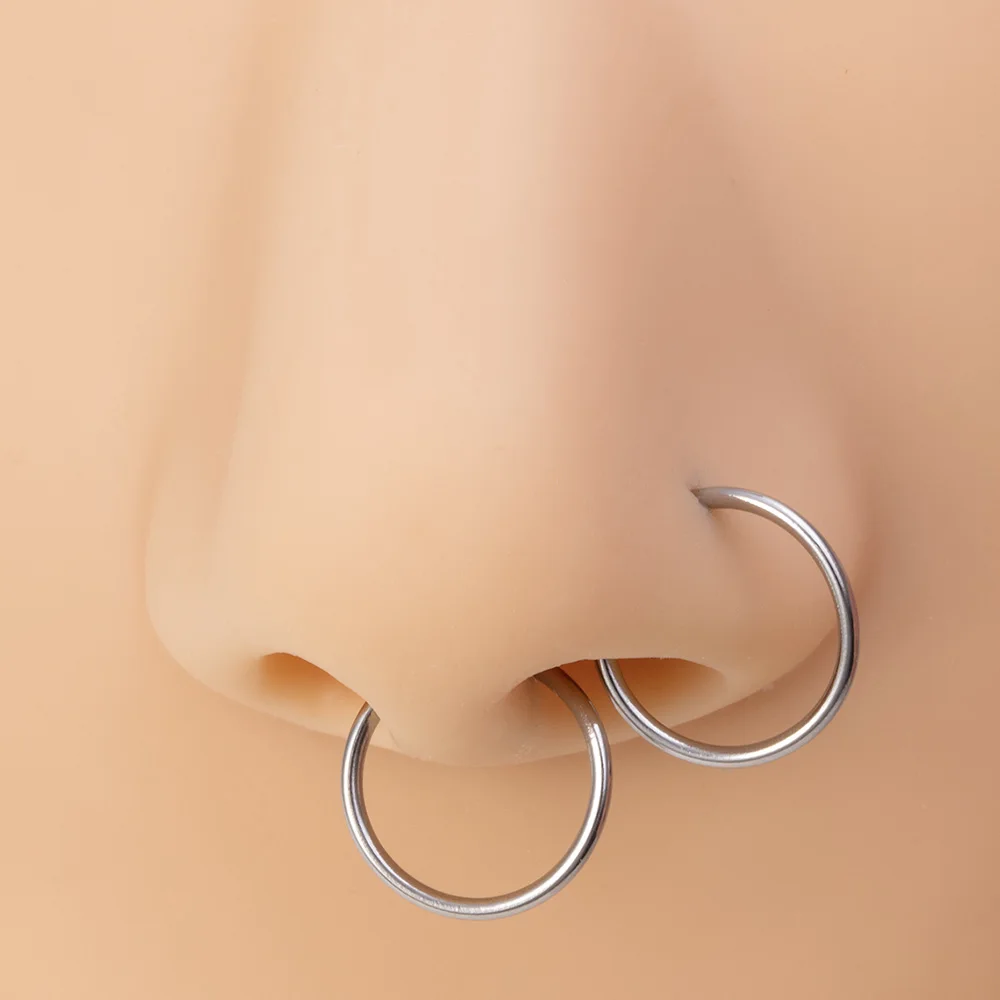 5 Stück Nasenringe für Frauen 20G Schraube Nasenstecker Herz Mond Stern Kugel Edelstahl Nasenloch Piercing Septum Knorpel Schmuck – Detail 3