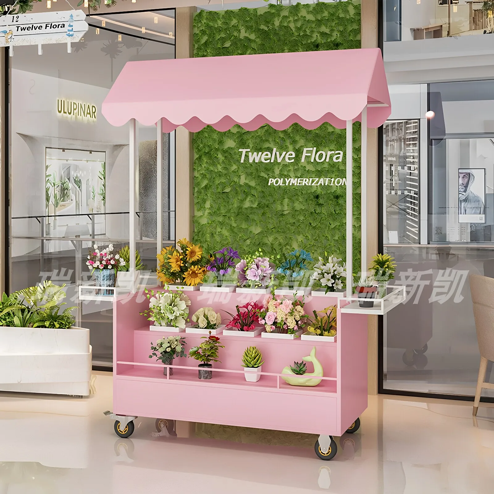 Flower shop special flower display stand multi-layer ladder awakening arrangement stall selling car