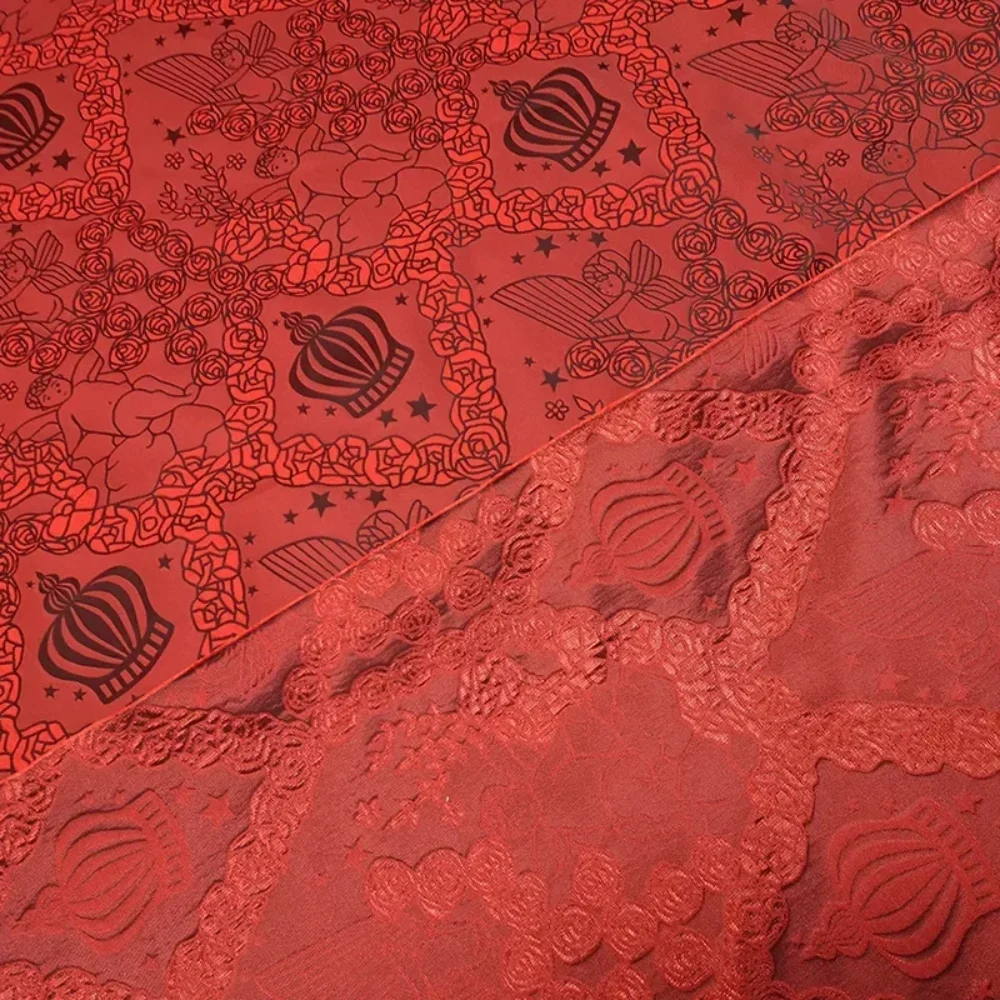 

Темная жаккардовая ткань, весенне-осенний костюм, пальто, ветровка, костюм, дизайнерская ткань, модная ткань для шитья, оптовая продажа, материал