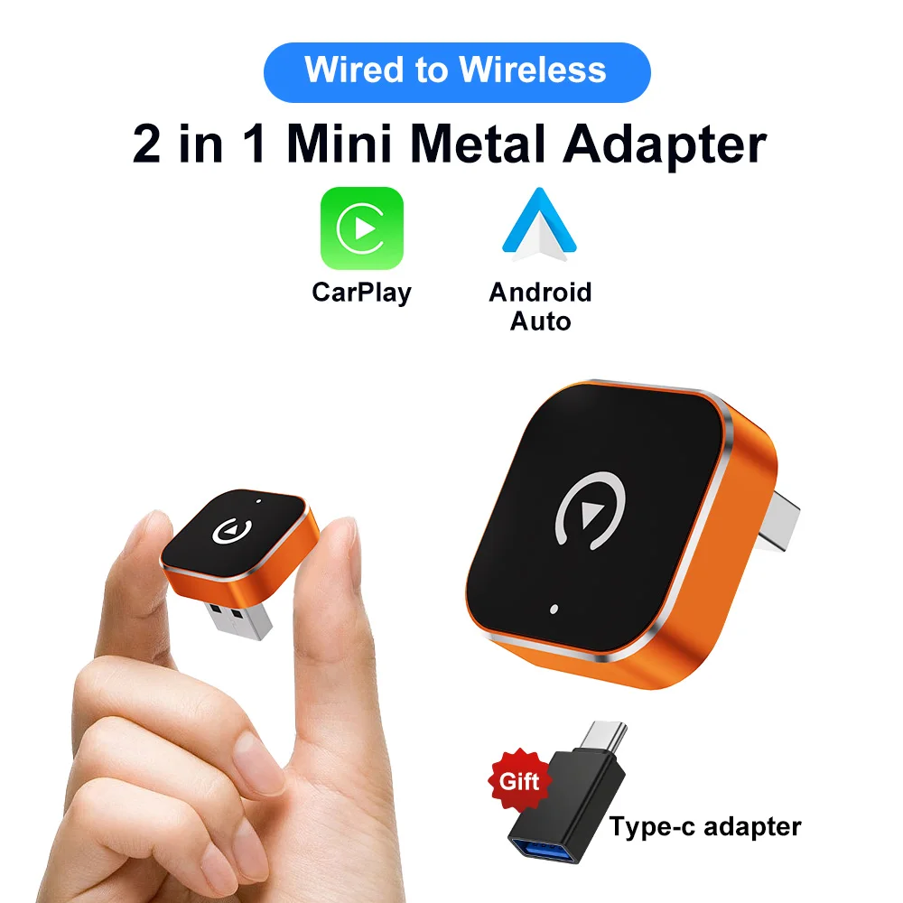2026 Neuester FLIXIVI CarPlay-Adapter & Android Auto-Adapter Plug-and-Play für VW Toyota Nissan Ford Benz für Apple & Android Smartphones