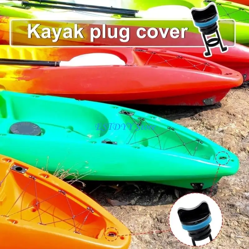 G6DE Boats Drainage Plugs Ergonomic Knob Grip Nonslip Thread Universals Water Sports