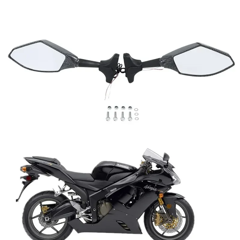 

Для Kawasaki ZX-6R ZX636 ZX6RR 1998-2006 аксессуары для мотоциклов светодиодный сигнал поворота Запчасти для зеркал заднего вида