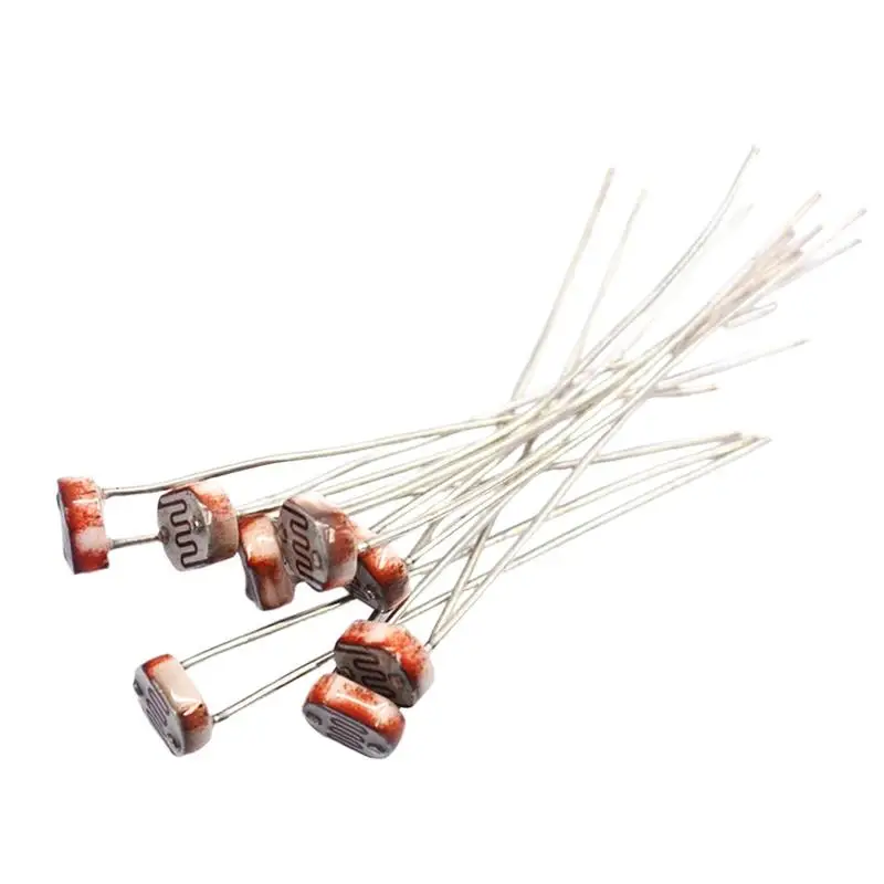20PCS LDR Photo Light Sensitive Resistor Photoelectric Photoresistor 5528 GL5528 5537 5506 5516 5539 For Arduino DIY