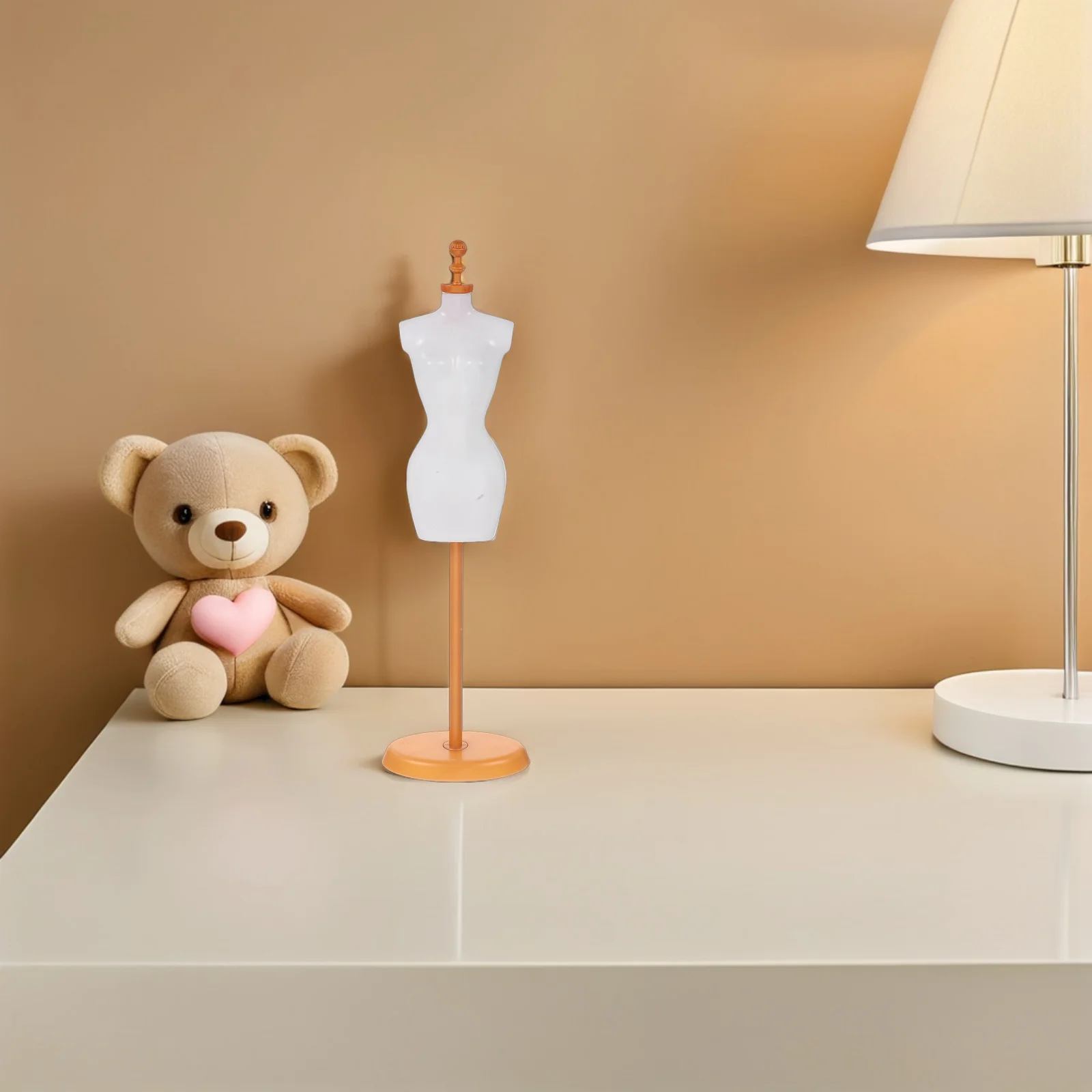 

6Pcs Small Dress Form Mannequin - Portable Half-Length Display Stand for Miniature Garment Support and Home Decor Showcase