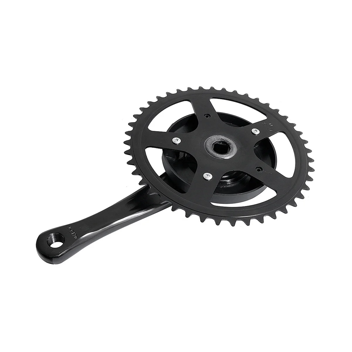 Bicycle Crank Set Single Speed 44T Crankset Aluminum Alloy 170mm Crank Cycling Accessories