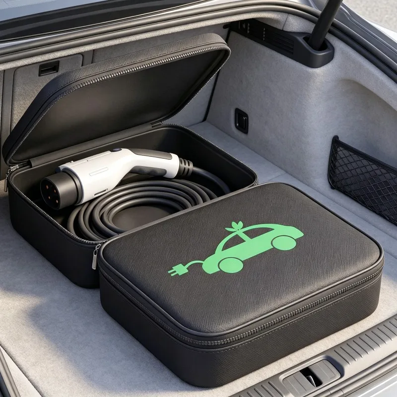 

Oxford Cloth Waterproof Electric Car Charging Gun Bag Electric Vehicle Charging Gun-Storage Bag Rechargeable Gun Organizer Bag