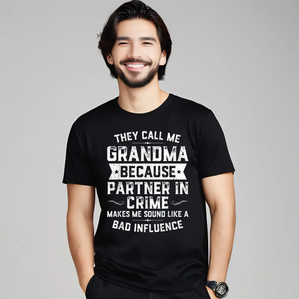 Grandma Gifts They Call Me Casual Tshirts Grandpa 100% Cotton Summer Tops & Tees Funny Tee Shirts Short Sleeve Loose O Neck