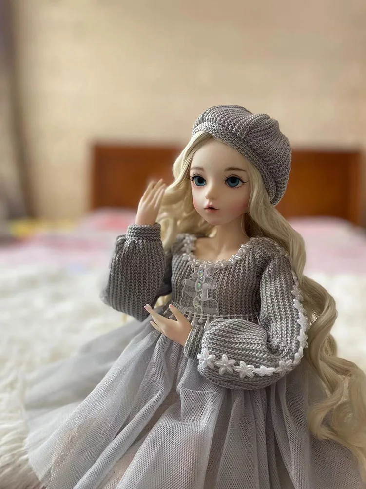 1/3 Bjd Doll 60cm Gifts For Girl Silver Hair Doll With Clothes Change Eyes Dolls Valentine\'s Day Gift