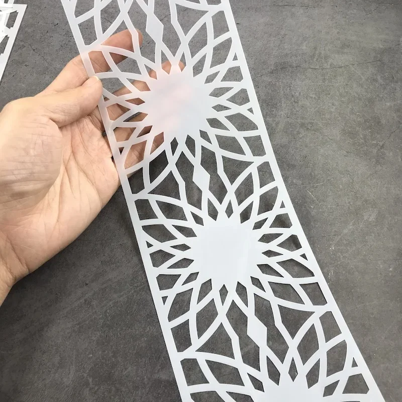 ใหม่ 8 ชิ้น/เซ็ต Retro Totem เค้กลูกไม้แม่แบบตกแต่งลายฉลุ Pad Strew Duster เบเกอรี่เครื่องมือวัสดุกันน้ํา Reuseful