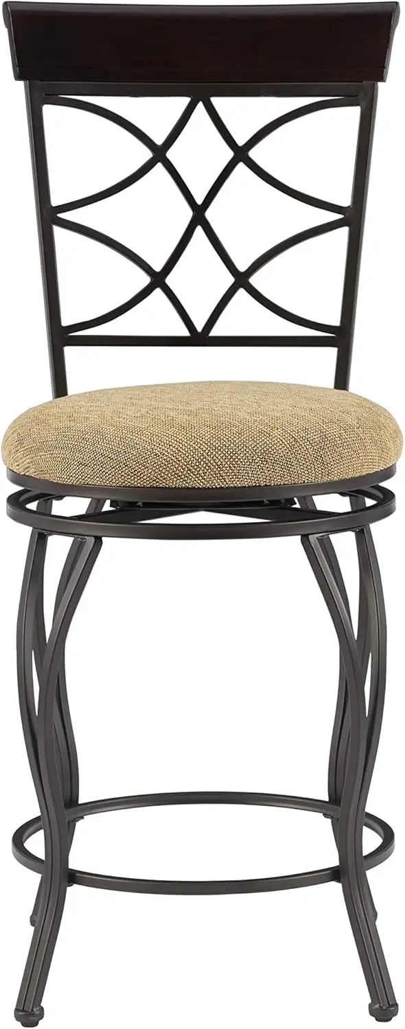 Bangku Bar konter putar melengkung 24"