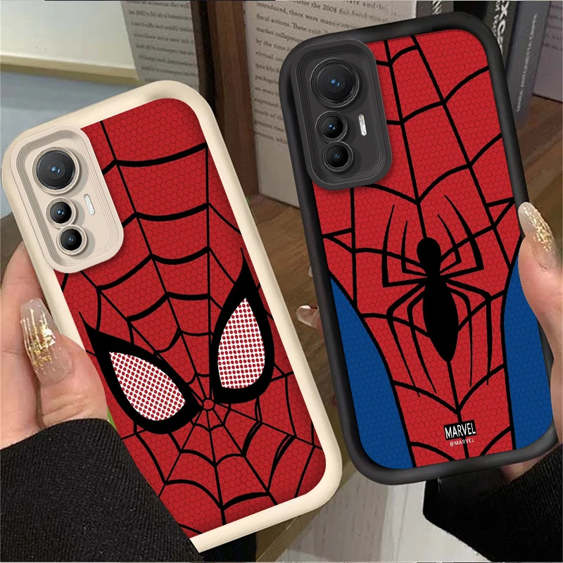 Funda de Anime Spider Man para Xiaomi Mi 15 Ultra 14 13 12S 12X 11 Lite 5G NE 13T 12T 11T 14T Pro funda trasera de silicona a prueba de golpes