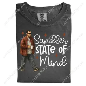 Retro Tshirt Sandler State of Mind Man Woman High Quality Vintage T Shirt Cotton Short Sleeves Fashion Tee Soft Breathable Tops