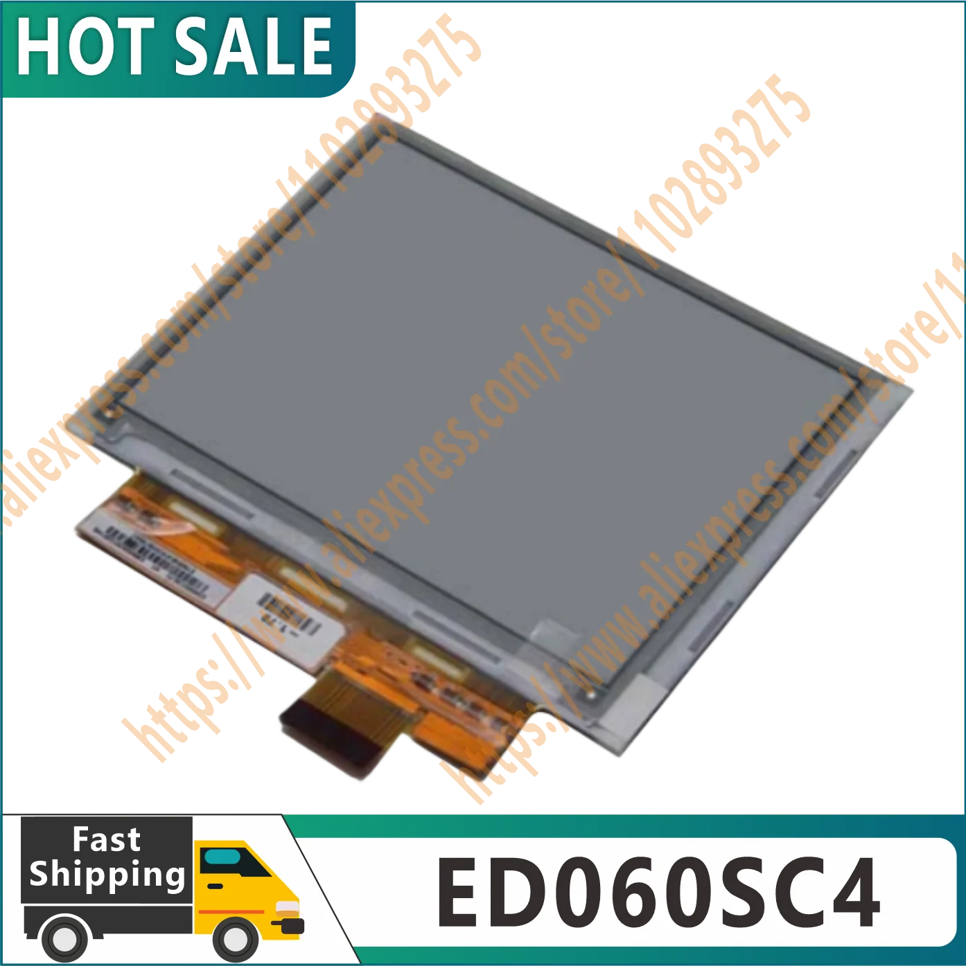 Original brand new 6-inch ED060SC4 ED060SC4 (LF) electronic ink/e-book LCD display for Kindle 2 PRS500/600 PocketBook 301