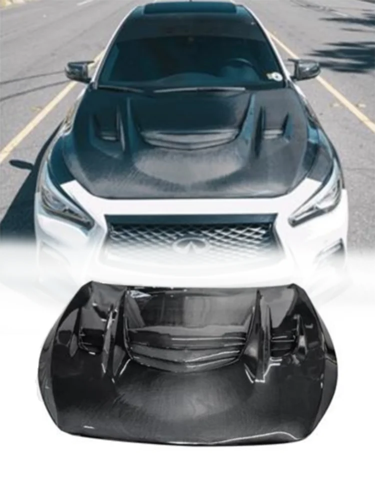

For Infiniti Q50 V37 2-Door M Type Vented Hood - Bold M-Style Look, Factory-Grade Fit