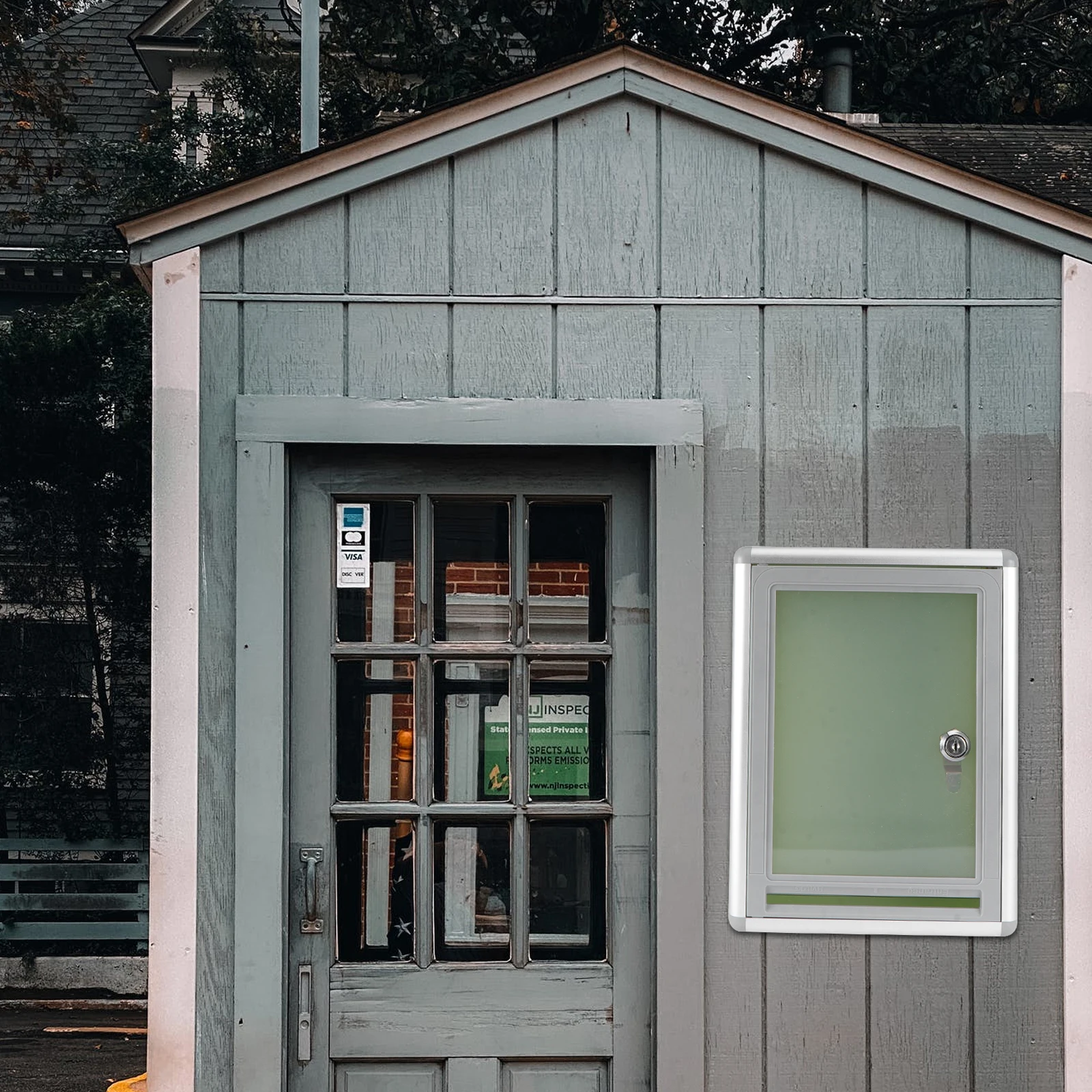 

Wall Mount Letter Box Aluminum Alloy Resin Durable Simple Practical Lock Design Prevent Stolen Decorative Mailbox Suggestion Box