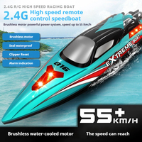 Hj816 RC High-Speed Remote Control Boat Water On Board Model Waterproof High-Speed Speedboat Capsize Reset Children'S Summer Toy