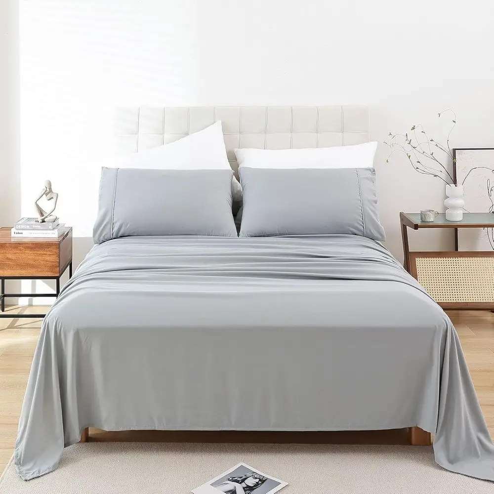 Luxury Twin Microfiber Bed Sheets Set Extra Deep Pocket