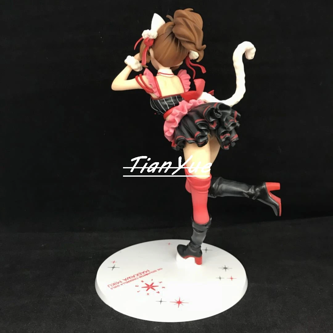 Anime The Idol master Maekawa Miku Cat girl figure toy 21cm