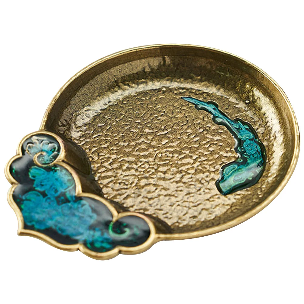 

Tea Cup Coasters Zinc Alloy Cloisonne Mats Heat-resistant Cup Mat Anti-scald Coasters Small Round Table Decorations Metal Drink