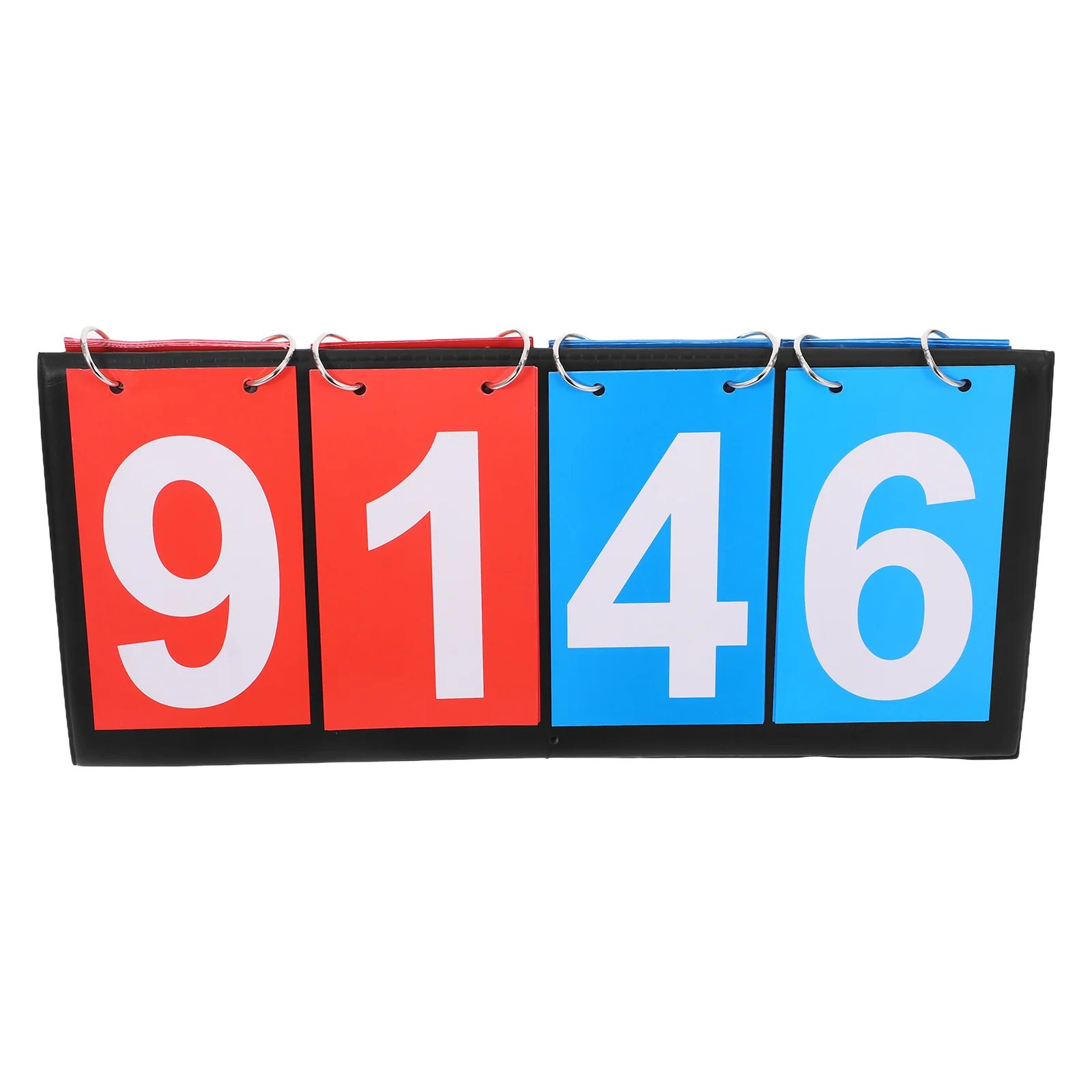 

Four Scoreboards Flip Number Cards 1-99 Red Blue Portable Sports Score Keeper For Basketball Volleyball Table Tennis Team