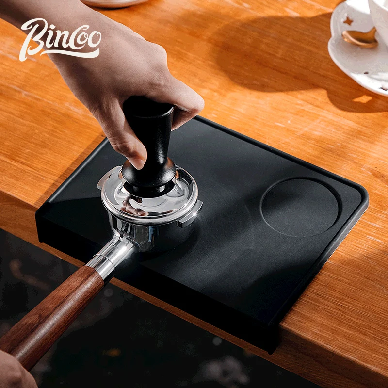 

Anti-skid Coffee Tamper Mat Food Grade Silicone Espresso Coffee Tamping Rest Holder Corner Edge Pad for Office Bar Coffee Shop