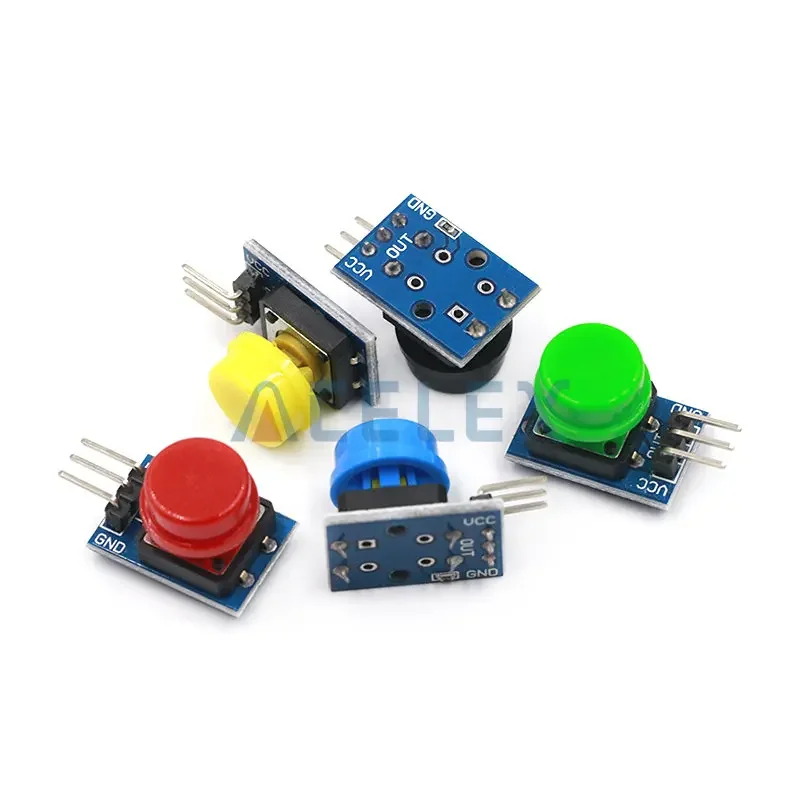 5pcs/set 12X12MM Big key module Big button module Light touch switch module with hat High level output for arduino or  3