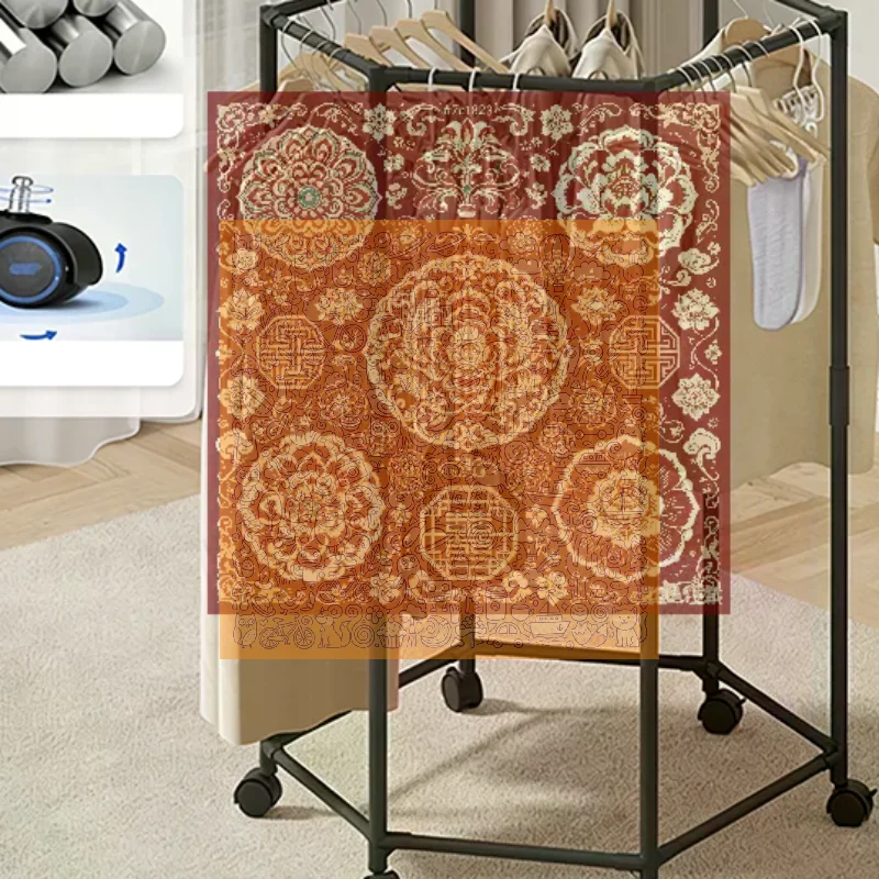 Coat Rack Standing - Appendiabiti esagonale girevole da terra per