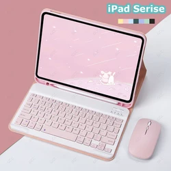 Case for iPad 10th 2022 10.9 Inch Case with Keyboard for iPad 10.2 7 8 9th Air 4 5 Cover Air 3 Pro 10.5 9.7 Air 2 Back Shell