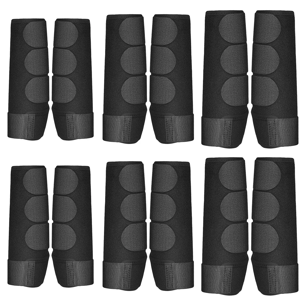 2x Horse Boots Shock Absorbing Horse Leg Wraps Adjustable Horse Leg Protectors for Jumping Training Equestrian Equipment