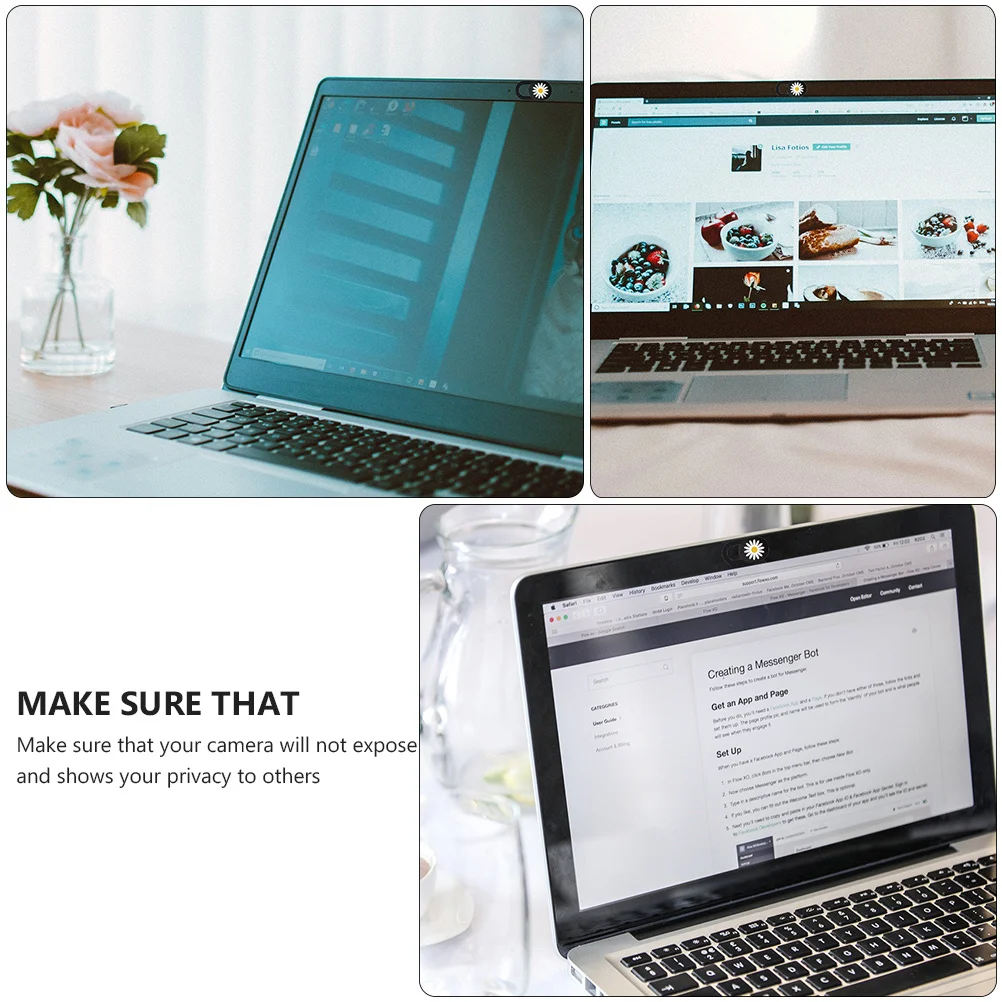 

3Pcs Laptop Webcam Cover Slide Privacy Protect Cover for Tablet Computer Lens Protective Lid