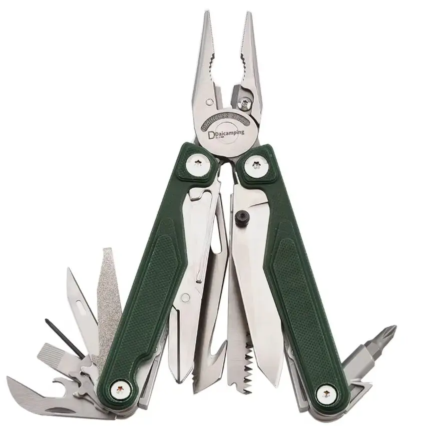 Daicamping DL7 Titanium Alloy G10 Stainless Handle Multi-tool Folding Camping Knife EDC Multitools Combination Multi Tools Plier