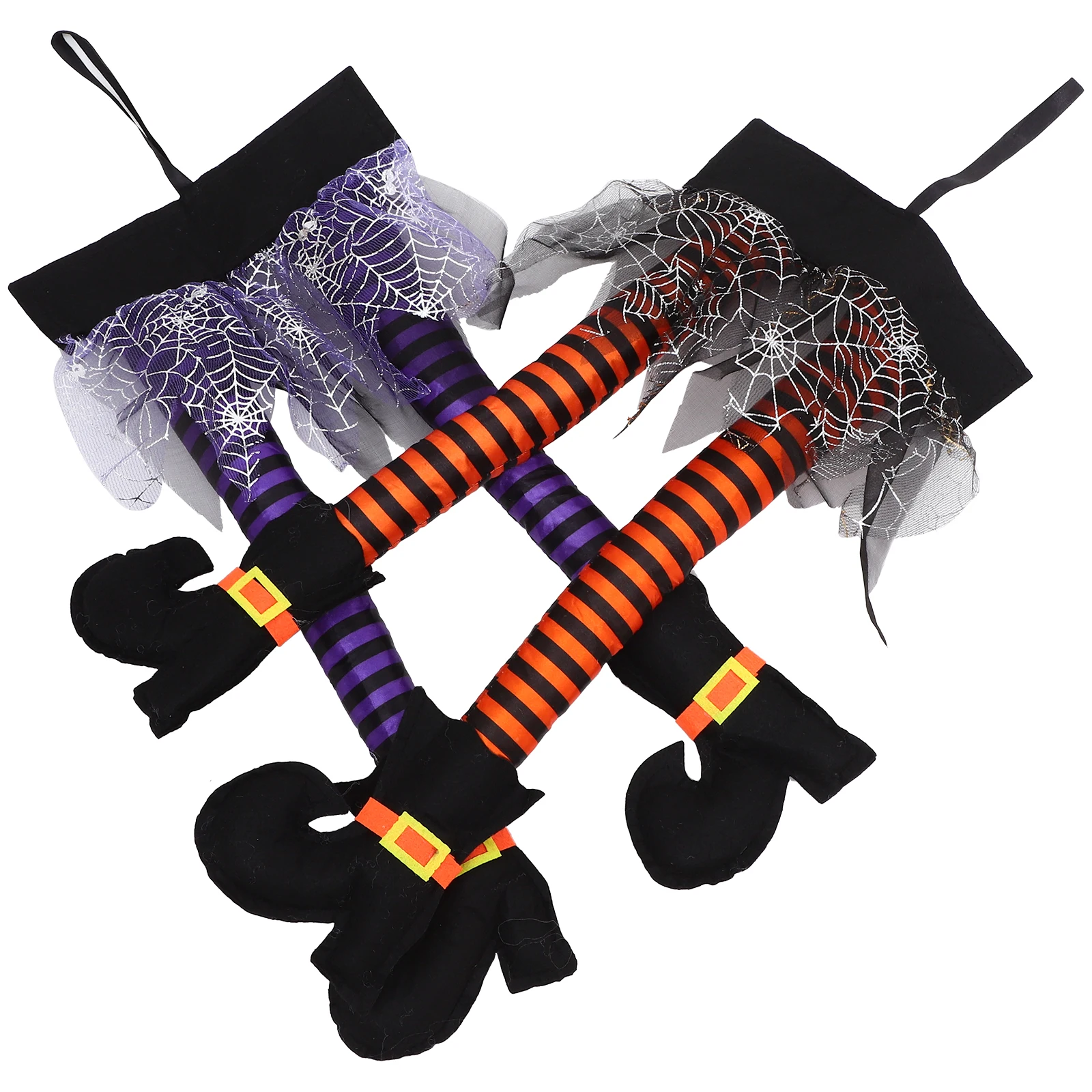 

2Pcs Halloween Witch Legs Hanging Pendant Unique Decoration Indoor Outdoor Festival Party Scene Halloween Hanging Decor