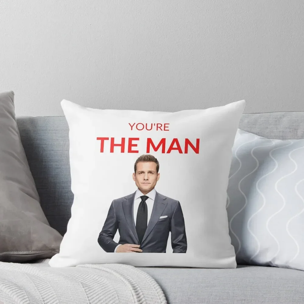 Suits Harvey Specter 'You're the man' Merch Throw Pillow sleeping pillows Cushion Cover pillow