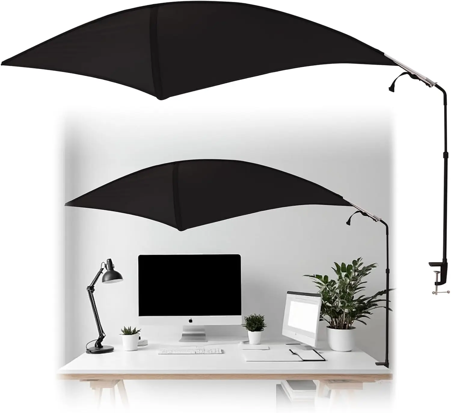 

Регулируемый офисный навес для стола с быстросборной рамой, блокирующий свет и сквозняки, для обеспечения приватности в кабинках