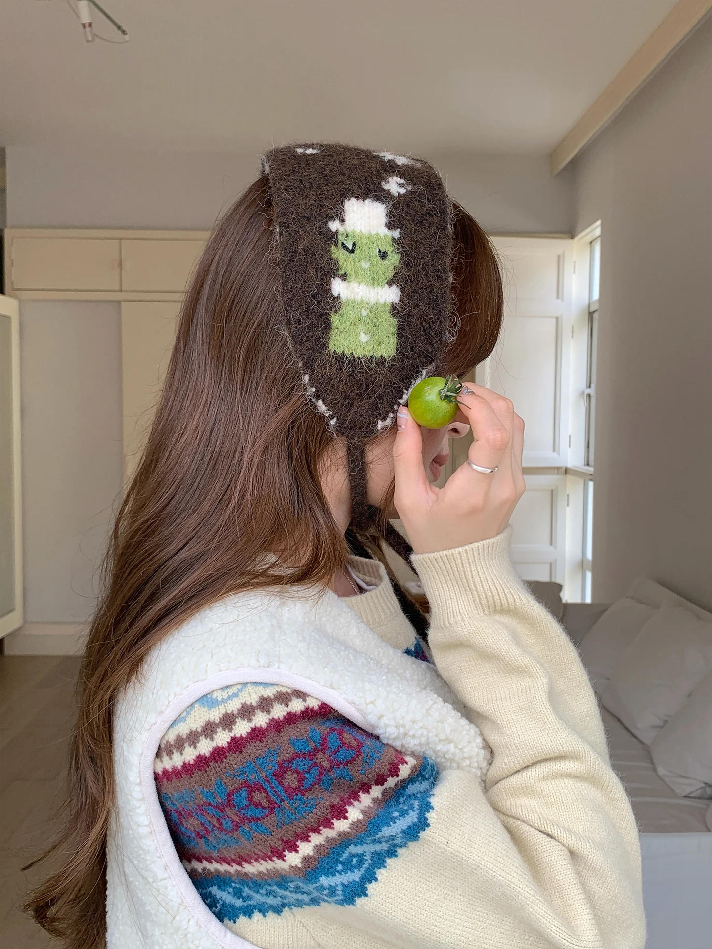 adorable-knitted-christmas-ear-muffs-women's-winter-warm-windproof-ear-cover-band-style-fashionable-versatile-adult-accessories