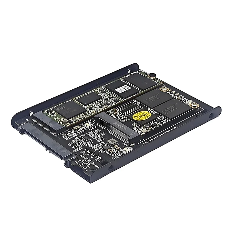M2 SATA + MSATA-SATA3.0 6Gb 2.5" SSD 케이스 인클로저 지원 M.2 SATA SSD mSATA SSD 어댑터 라이저 카드 보드(금속 소켓 포함)