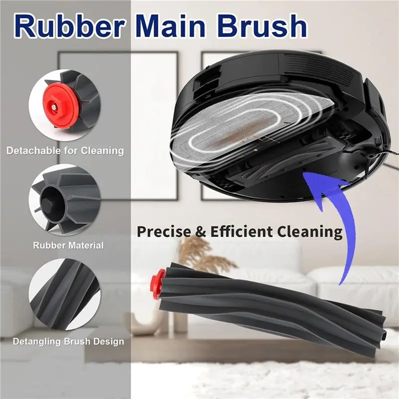 AT29-2 Set For Eufy Robot Vacuum Omni S1 Pro / S1 Parts Accessories Main Side Brush HEPA Filter Mop Cloth Dust Bags