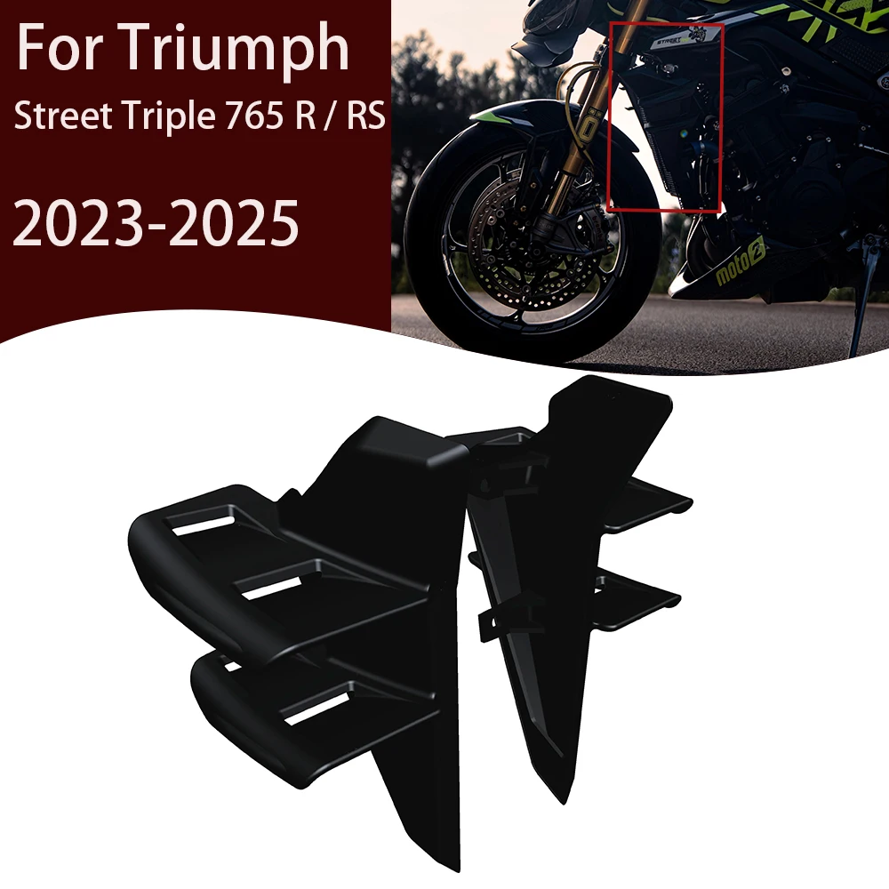 Side Wing Side Spoiler FRONTAL SPOILERS Front Spoiler Lower Spoiler Flank For Triumph Street Triple 765 R / RS 2023 2024 2025